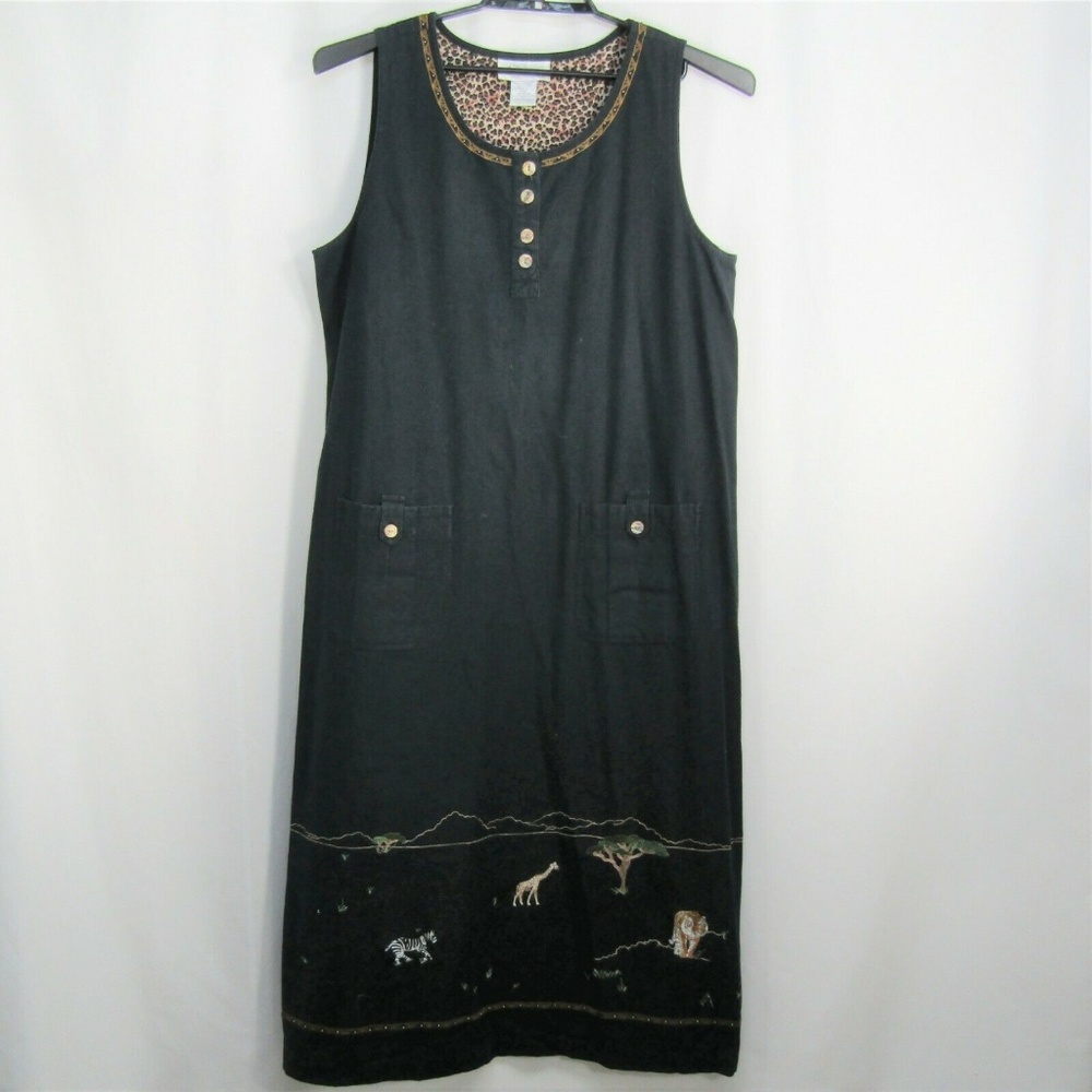 Casual Corner Annex Long Sheath Dress Embroidered